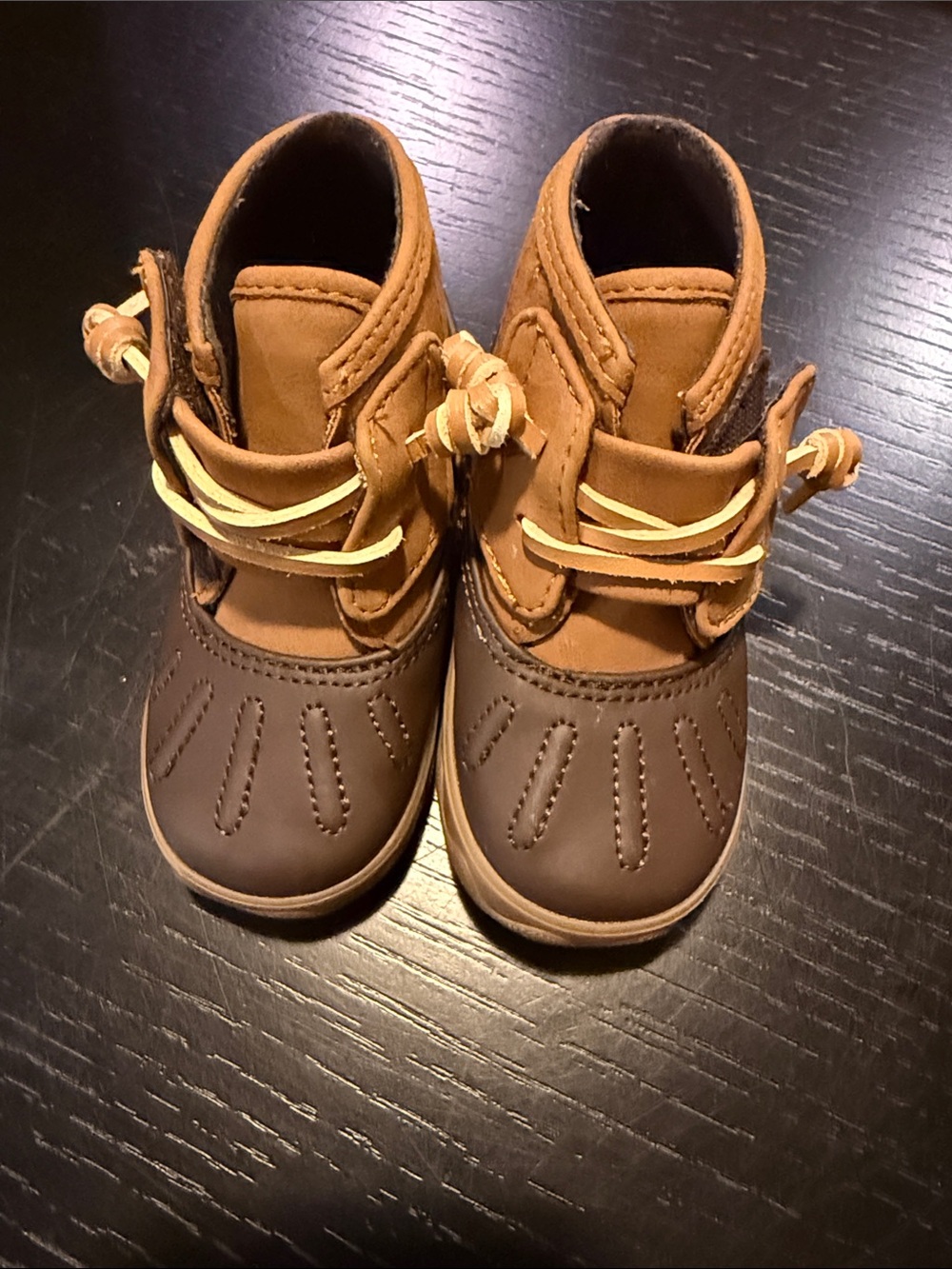 Sperry Kids Brown & Tan Duck Boots